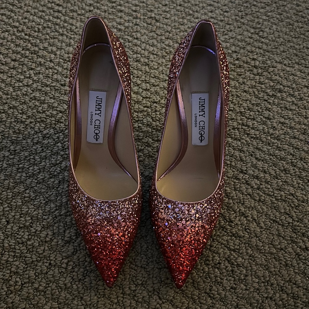 Jimmy Choo Love Glitter Pump